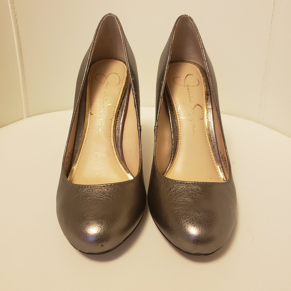 NEW! Jessica Simpson gunmetal 6 1/2 heels